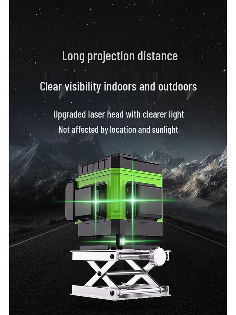 Infrared 16-Line High-Precision Green Laser Level for Wall & Floor Projection