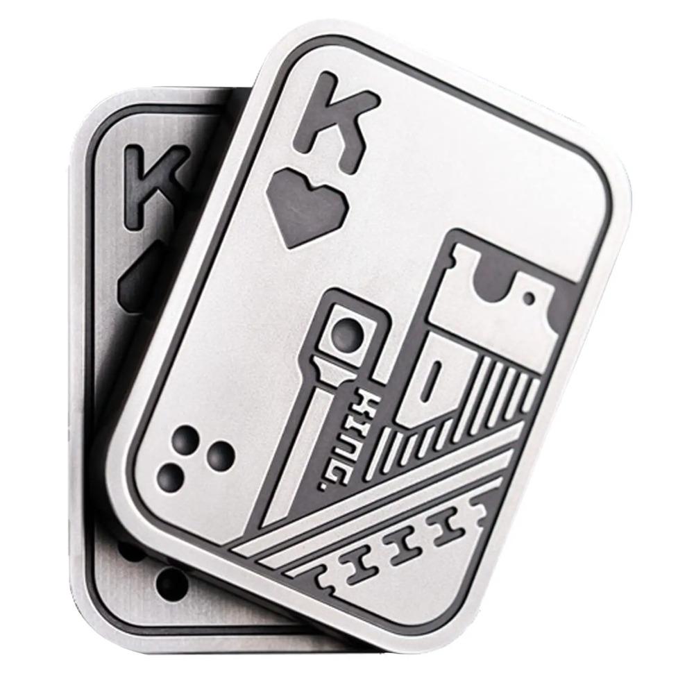 1Pc Fidget Toy Adult Mens Irritable Table Toy Edc Metal Fidget Slider Magnetic Poker Push Card Adult Irritable Toys Anxiety Diso