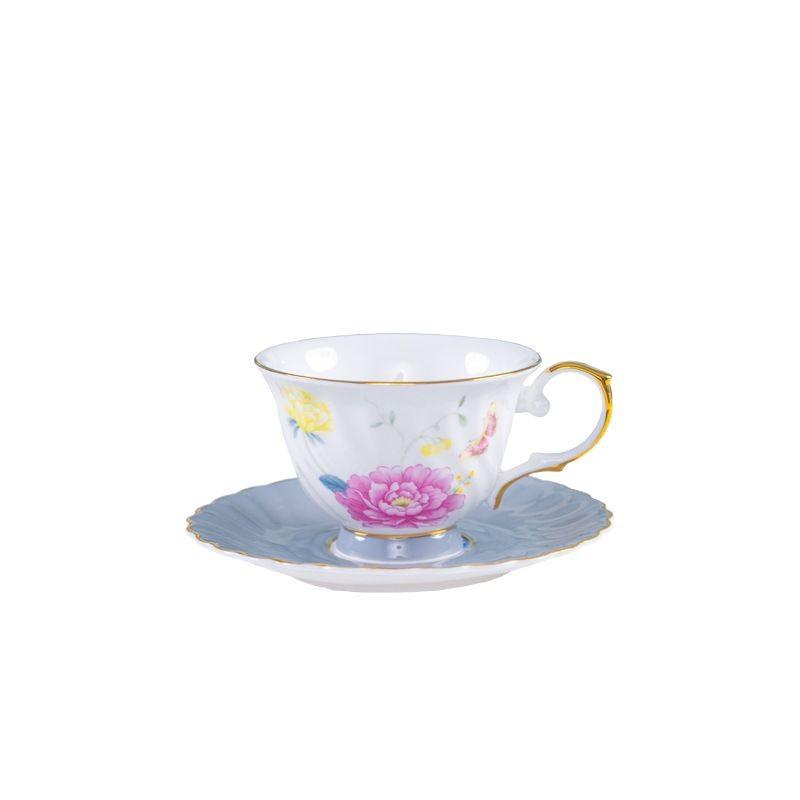 British Afternoon Tea Set, Bone China Coffee Cup Saucer Flower Teapot, High-End Exquisite Ceramic Home Gift