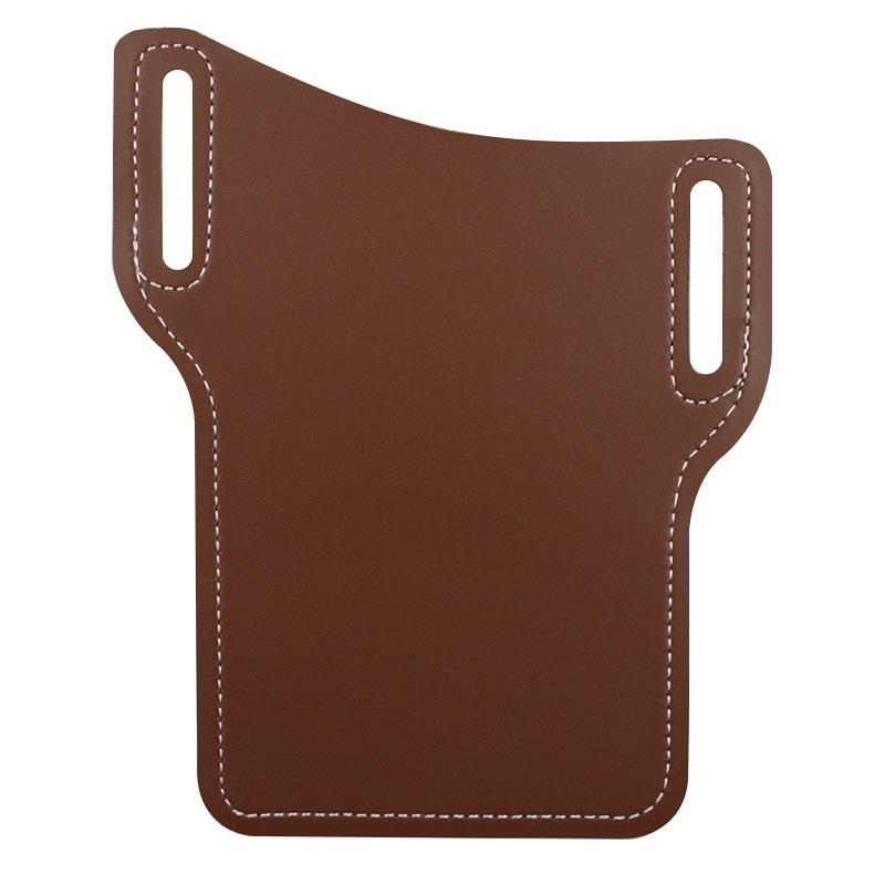 

Сумка для телефона из кожи в стиле ретро: Портативное подвесное хранилище для использования на открытом воздухе 16.7x10.2cm коричневый