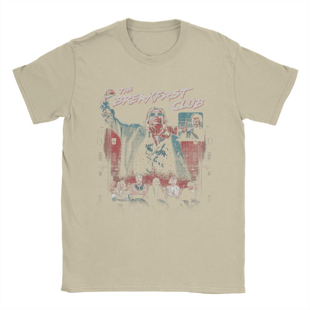 The Breakfast Club Skupinový snímek Malované Odřené Pánské Tričko Tričko Krátký Rukáv Kulatý Výstřih Trička Čistá Bavlna Dárkové Oblečení