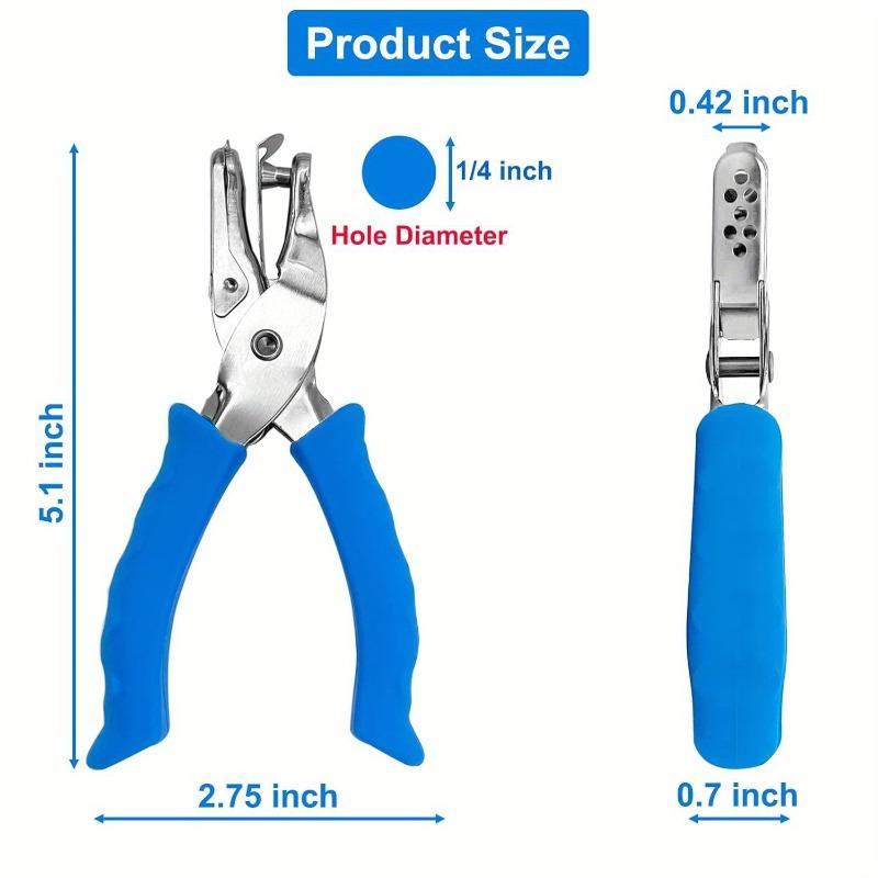 Single Hole Punch 1/4" Hole Puncher for Crafts One Hole Paper Punch with Soft Grip Handle Small Hole Punch.