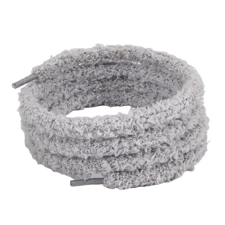 Soft Plush Shoe Lace 120cm Long Polyester Shoelaces Replaceable Sneakers Lace for Adults Trainers Footwear Decoration