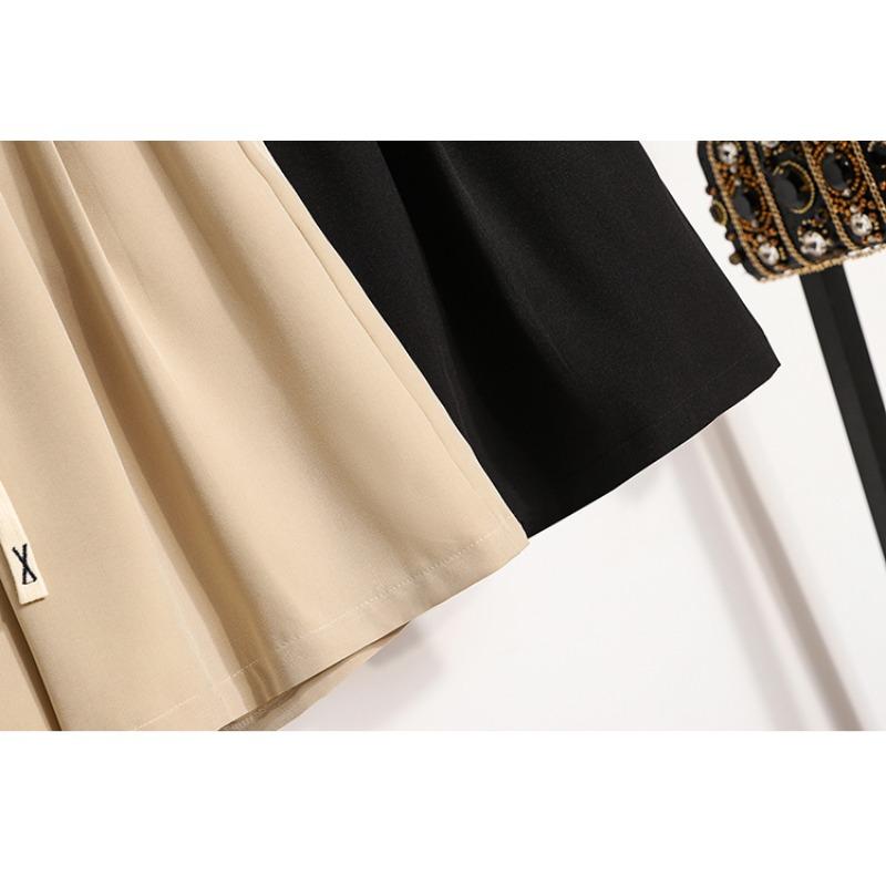 DIMANAF 2025 Summer Style Shorts Pants Loose High Waist Women Basic Pants Female Solid Trousers