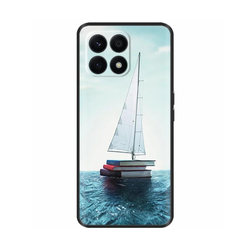 Für Huawei Honor X8A Hülle Mode Blume Weiches TPU Silikon Handyhülle Für Honor X8A HonorX8A Funda Stoßfeste Rückabdeckung Coque
