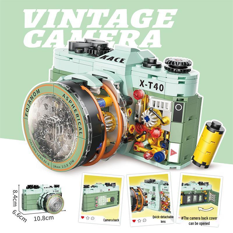 Zhegao Creative Camera Polaroid Model Building Blocks - DIY Puzzle Toy Ornament