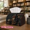 1pc, 2d Flat Printing, Tissue Box Elegant Sausage Dog Pattern In Victorian Era Clothing Printed Tissue Box, Suitable for Home, Car, and Party Decorati