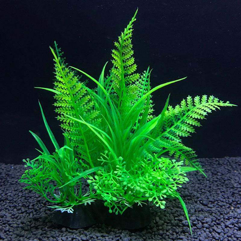 Artificial Aquarium Decor Plants Water Weeds Ornament Aquatic Plant Fish Tank Grass Decoration Accessories