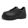 Herren Lederschuhe Herbsttrend hoher Wert vielseitig Low Top Big Head Derby Schuhe Britische lässige Herrenschuhe