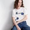 Chuyu Women's Denim Floral Short Sleeve T-Shirt