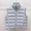 Autumn and Winter New Ribs Wind Light Book Down Vest White Duck Down Women's Short Fashion Vest Tide