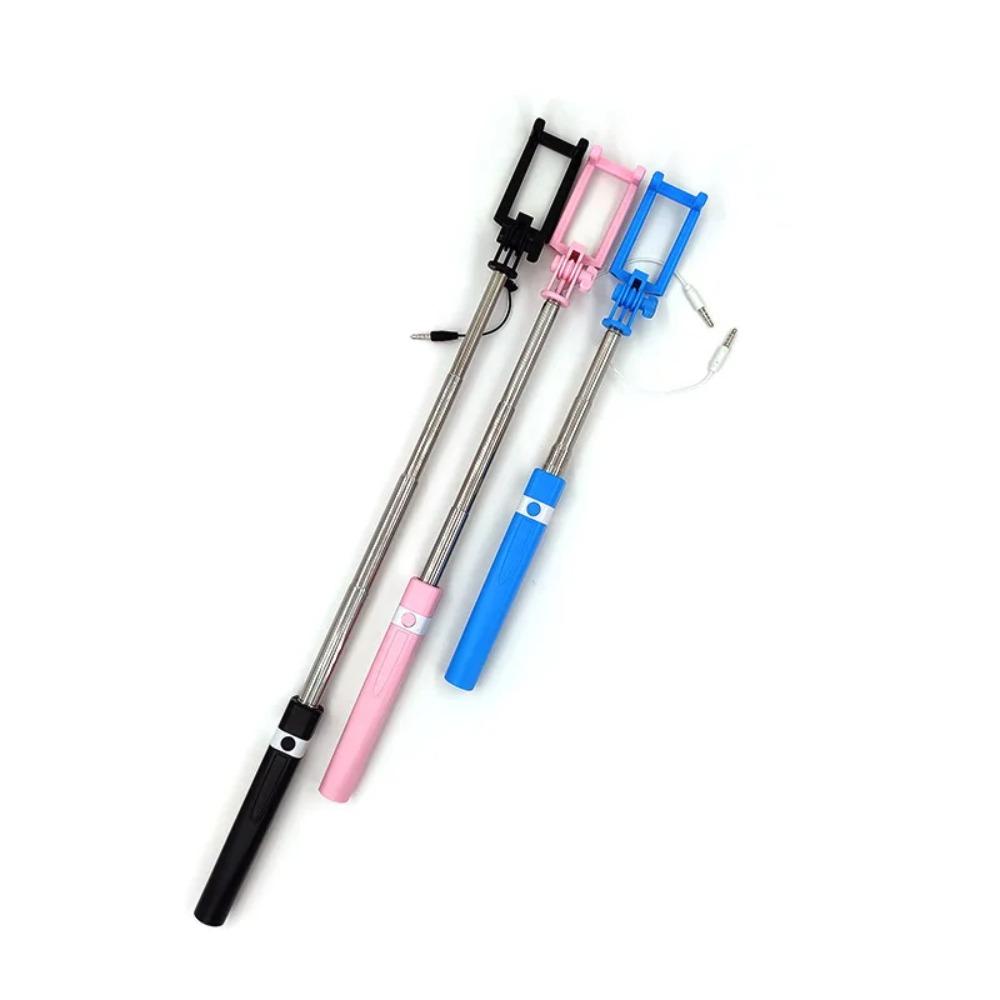 Type-C Plug Mini Wire Controlled Selfie Stick 3.5mm Plug Extendable Selfie Stick  Cellphone