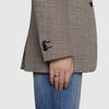 Gucci Verschlungener Doppel-G Schmaler Silberring Vintage Matt 925 Silber Unisex Ringe 661513-J8400-0728