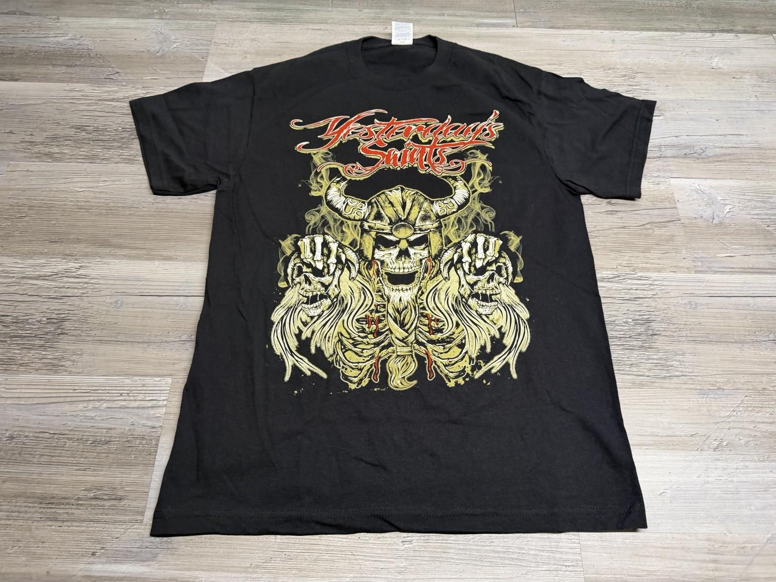 Yesterday s Saints Graphic Tee Black Skull Demon Metal Band Shirt Medium #2 Unisex T-Shirt M