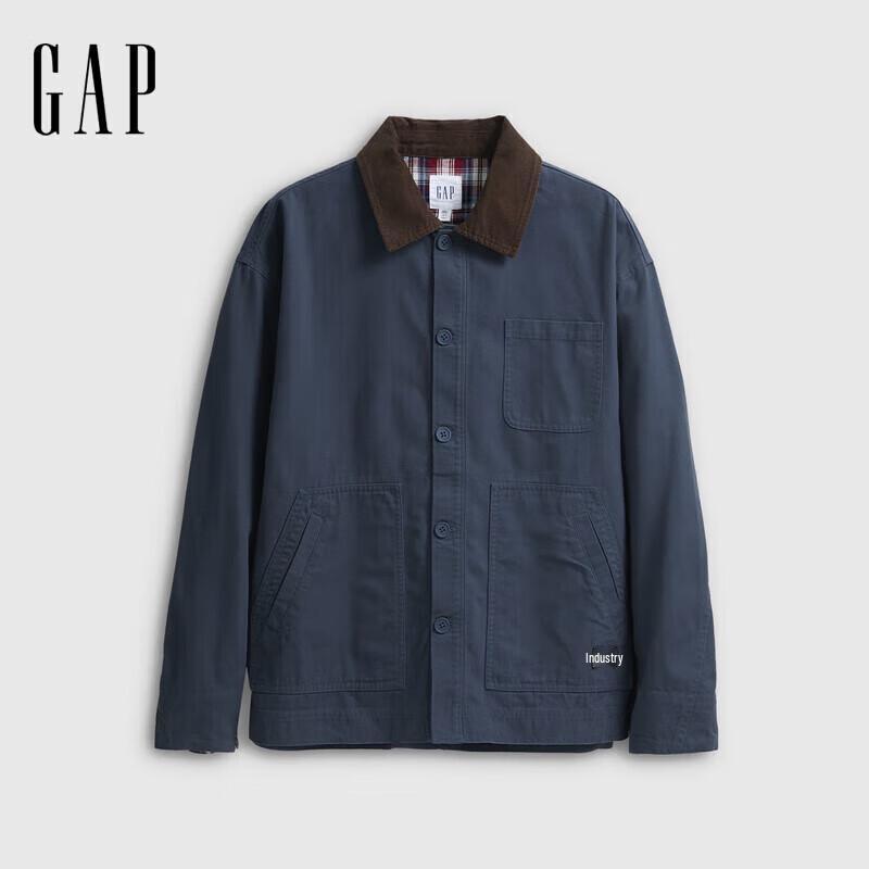 GAP Unisex 2025 Fall Loose Corduroy Collar Barn Jacket 2XL