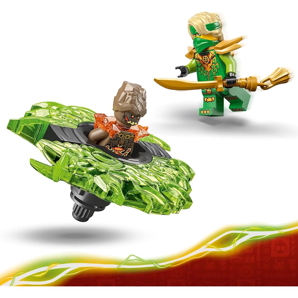 LEGO Ninjago Lloyd Vs Elemental Monster Spinner Toy Building Set for Kids Ages 6-9
