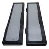 2PCS License Plate Frame Plastic Front Rear License Plate Cover for European Electric Car Tag Black