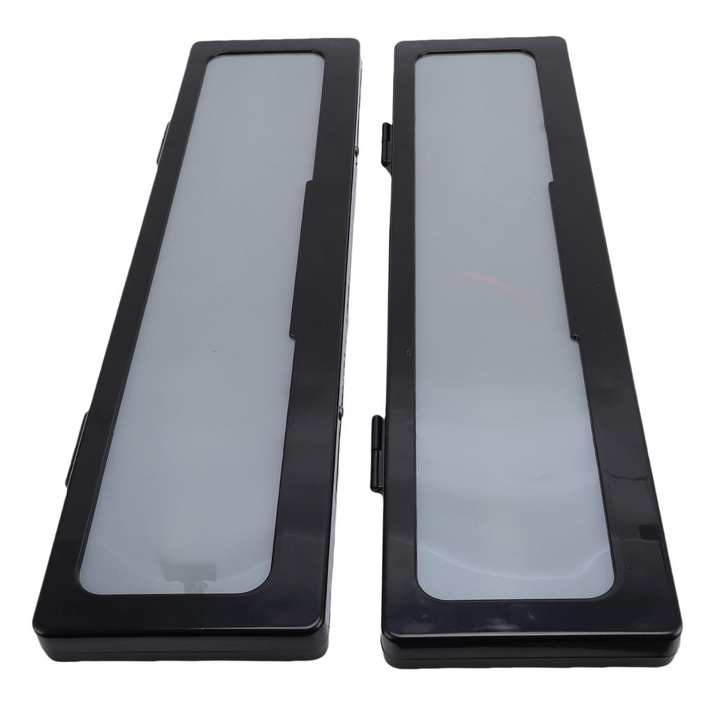 2PCS License Plate Frame Plastic Front Rear License Plate Cover for European Electric Car Tag Black