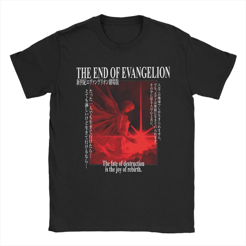 Novelty EVA Asuka T Shirt Unisex Round Neck Short Sleeve Tops Anime Manga Cute Girl Cotton Summer Top Tee