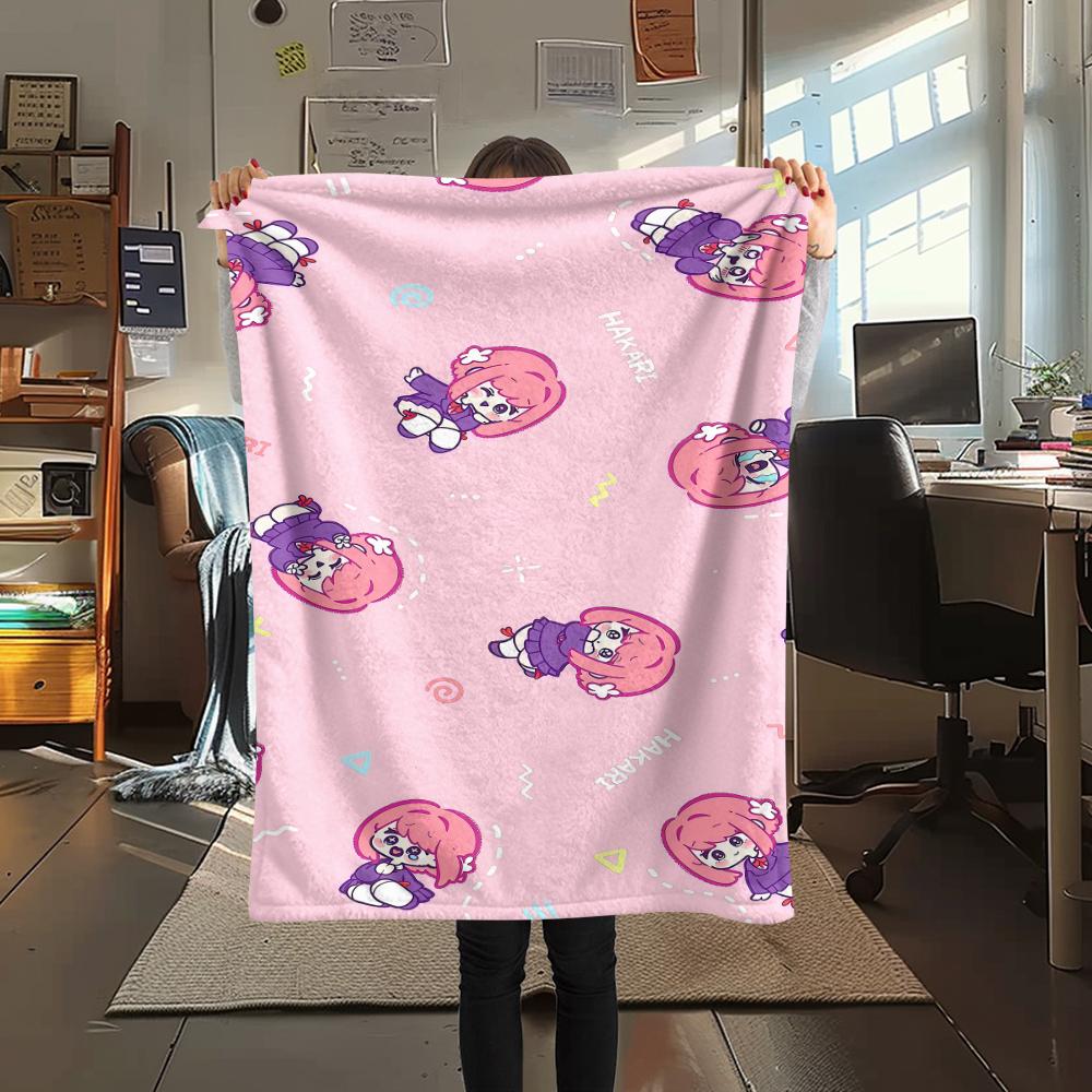 1PC The 100 Girlfriends Print Flannel Blanket, High quality All Seasons, Home Decor, Warmth and Comfort, Perfect for Christmas Gifts