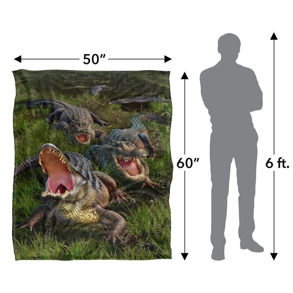 JQ Licensing Jlo Silky Alligator Supersoft Blanket