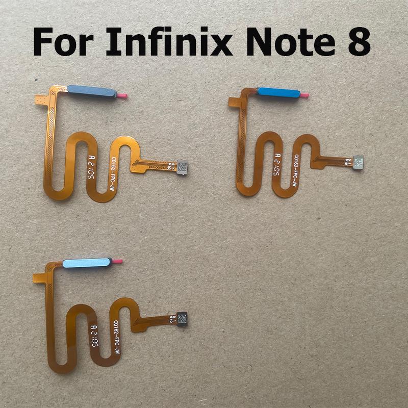 For Infinix Note 8 X692 Home Button Back Touch ID Finger Scanner Fingerprint Sensor Flex Cable