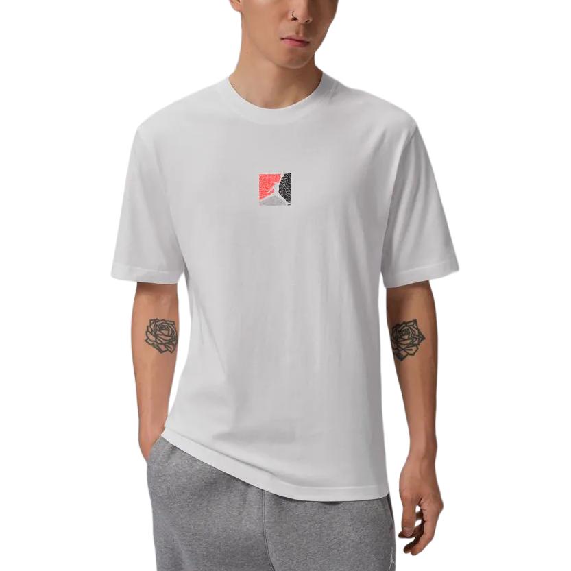 

Jordan Printed Pattern Breathable Sports Knit Short Sleeve T-Shirt Men Tops IF3065-100 2XL