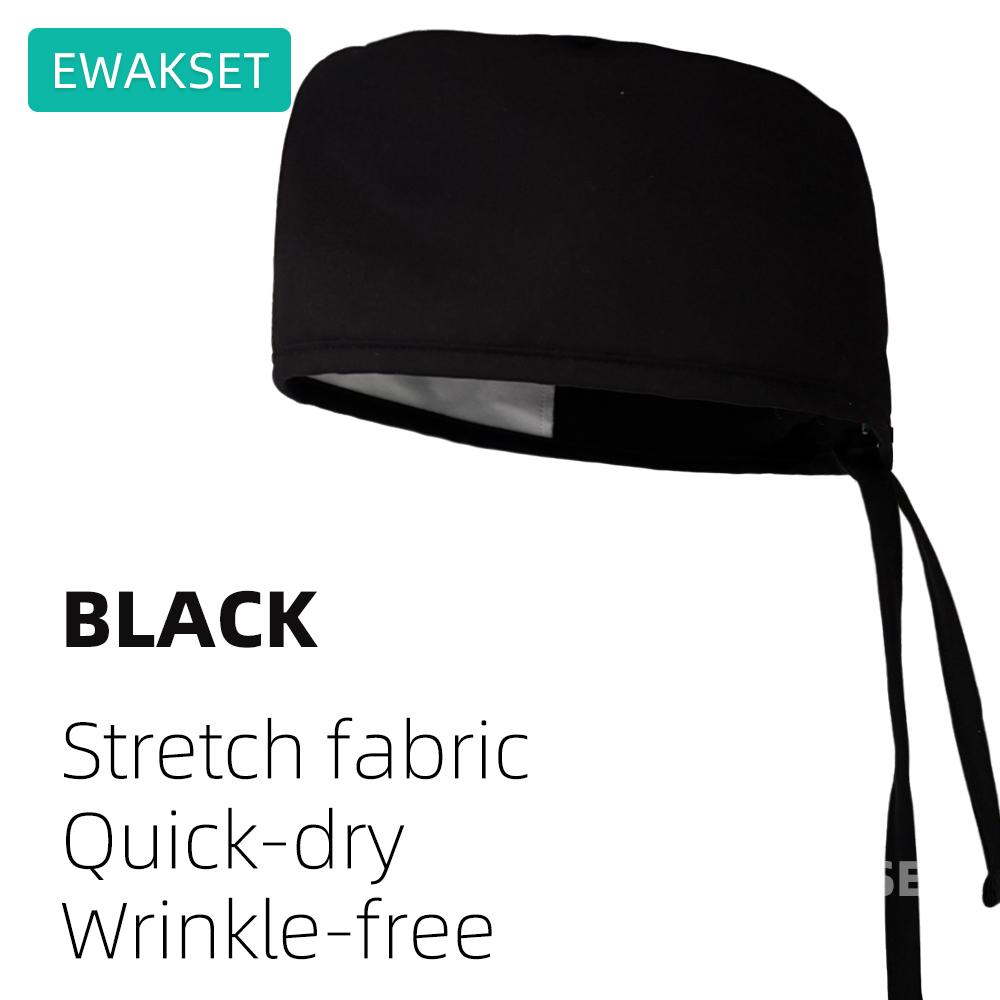 Unisex Medical Surgical Cap stretch quick dry wrinkle free working surgery hat female male dental nurse doctor hospital scrub caps