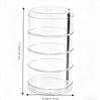 Rotatable Base Rotatable Storage Box Four‑layer Hair Clip Container Hair Tie Holder  Bedroom