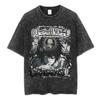 Washed Vintage Anime Death Note Ryuk T Shirts Men Women Fashion Oversized Crewneck Tshirts Mens Cartoon Manga Merch Streetwear