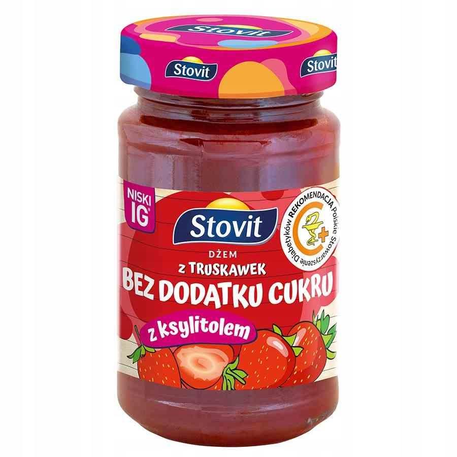 Strawberry Jam Sweetened with Xylitol Stovit 250g