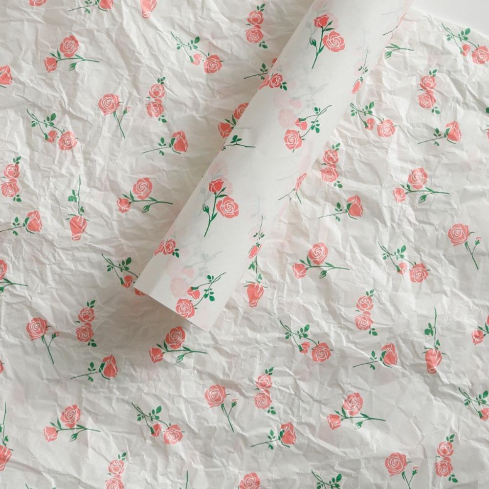 20pcs 50x70cm Hand-Kneaded Paper Cotton Paper Gift Packaging Paper Bouquet Wrapping Paper  DIY Craft