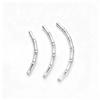 S925 Sterling Silver Bamboo Beads for DIY Bracelet/Necklace Weaving