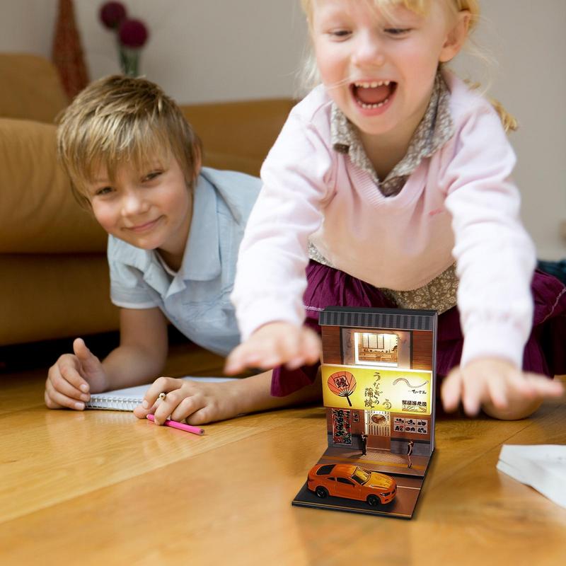 1/64 Tavern Restaurant Model Scene with Lamp Version Simulation Model Scene Decoration Collect (Excluding dolls and car models)