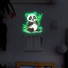 Luminous Panda Bedroom Study Room Living Room Decoration Switch Stickers