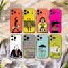 J-Jean-N J-Jullien-N M-Minimalist Art Phone Case For iPhone 17,16,15,14,13,12,11 Plus,Pro Max,XS,Soft Silicone Black Cover