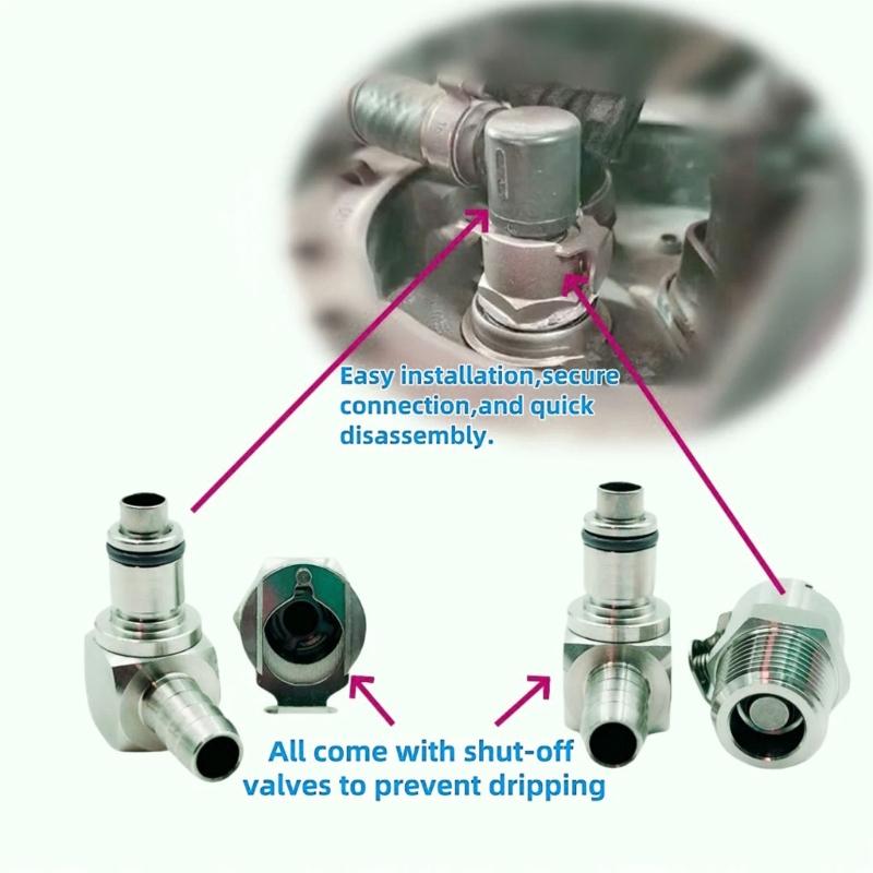 Aluminum Fuel Pump Fitting for K1200R Hose Connections, Built for Motorcycle Fuel System Replacement Work