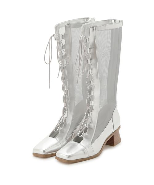 Mesh Boots RWGS251522 SLV [FurFur] Lace-up