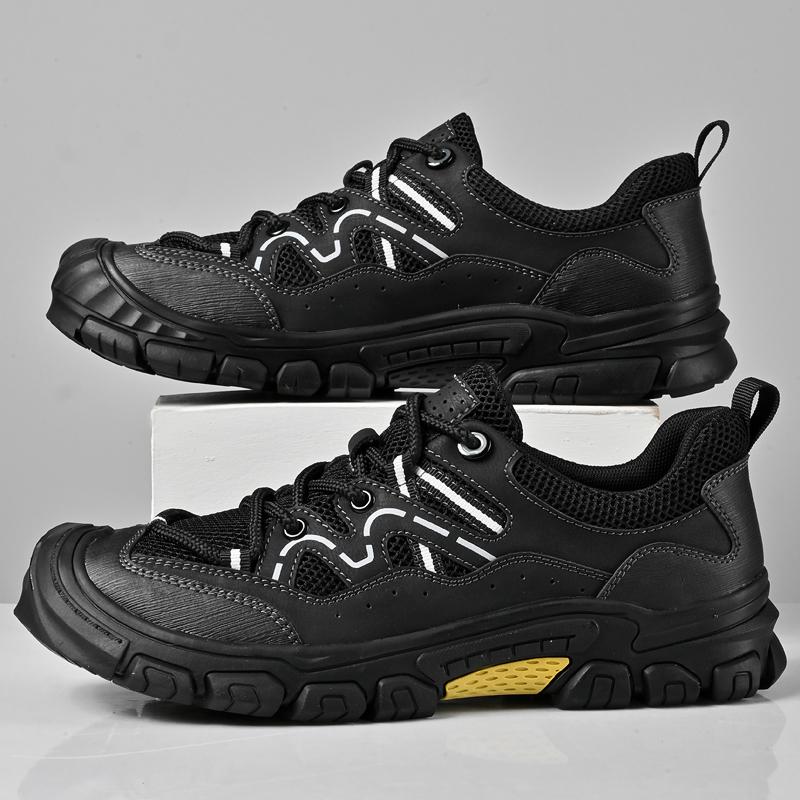 Summer Fashion Men's Beach Sandals Anti-collision Hiking Shoes for Outdoor Hiking Comfortable Breathable Thick-soled Men's Shoes