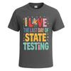 Love the Last Day of State Graphic Funny Novelty Party Mens Tshirt Tee Top
