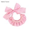 Convenient Pet Collar Faux Pearl Decoration Polyester Layout Props Adjustable Pet Bib for Kitten