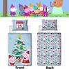 Peppa Pig Weihnachtliches Festdruck Bettwäscheset für Kinderzimmerdeko