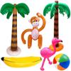 Balloon Inflatable Tropical Palm Tree Float Water Toys Inflatable Monkey Balloon Swimming Pool Toys