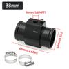 Water Temperature Sensor Adapter Pipe 28mm / 30mm / 32mm / 34mm / 36mm / 38mm / 40mm Gauge Radiator Hose Adapter Blue / Black