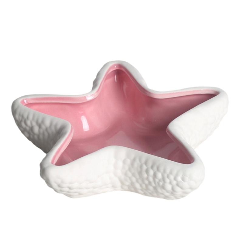 

Ocean Inspired Ceramic Jewelry Tray Coastal Conch Shell Dish for Rings and Earrings Decorative Beach Themed Key Holder 1