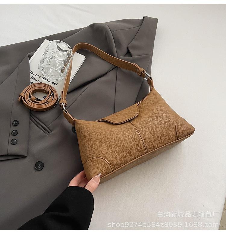 Bag women's bag high-end sense 2025 new one-shoulder underarm bag fashionable design niche crossbody bag large capacity