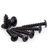 20-200pcs Black Carbon Steel Phillips Truss Head Screw M2.3 M2.6 M3 M3.5 M4 M5 M6 Cross Recessed Flat Head Self-Tapping Screws
