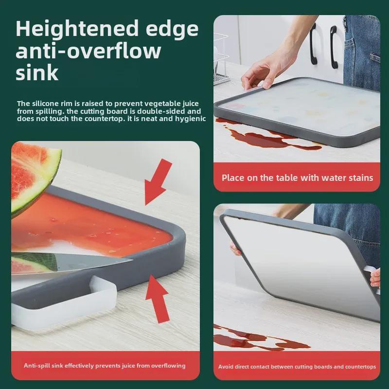 Double-Sided 304 Stainless Steel Mildew-Proof Thickened Chopping Board
