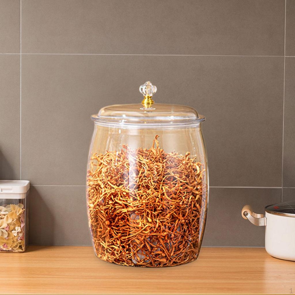 Jar with Airtight Lid for Home Pantry Candy Rice Storage