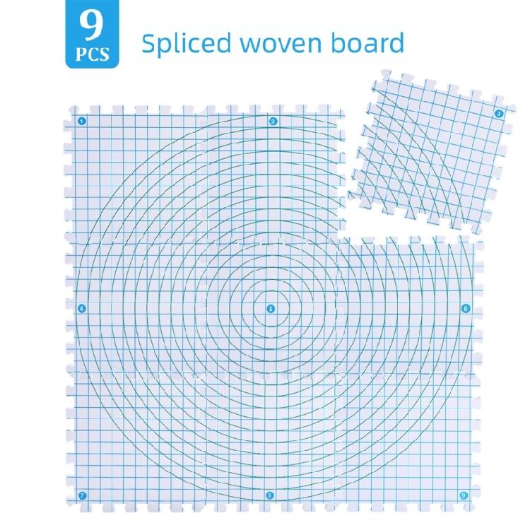 9Pcs Knitting Blocking Mat 12x12Inch Knit Blocking Foam Board For Granny Square Making Crochet Yarns Crafting Project